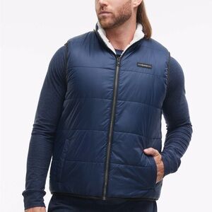 Peloton Navy Blue Cozy Fleece Reversible Vest